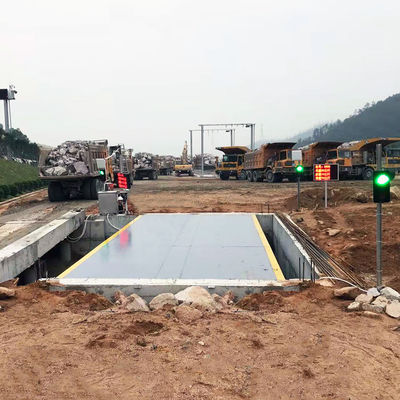 100 ηλεκτρονική κλίμακα φορτηγών πλατφορμών χάλυβα Pitless Q235 τόνου